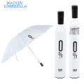 Anti UV e Melhores Presentes Três Dobras Manual Aberto Garrafa Vinho Guarda-chuva Fabricantes China